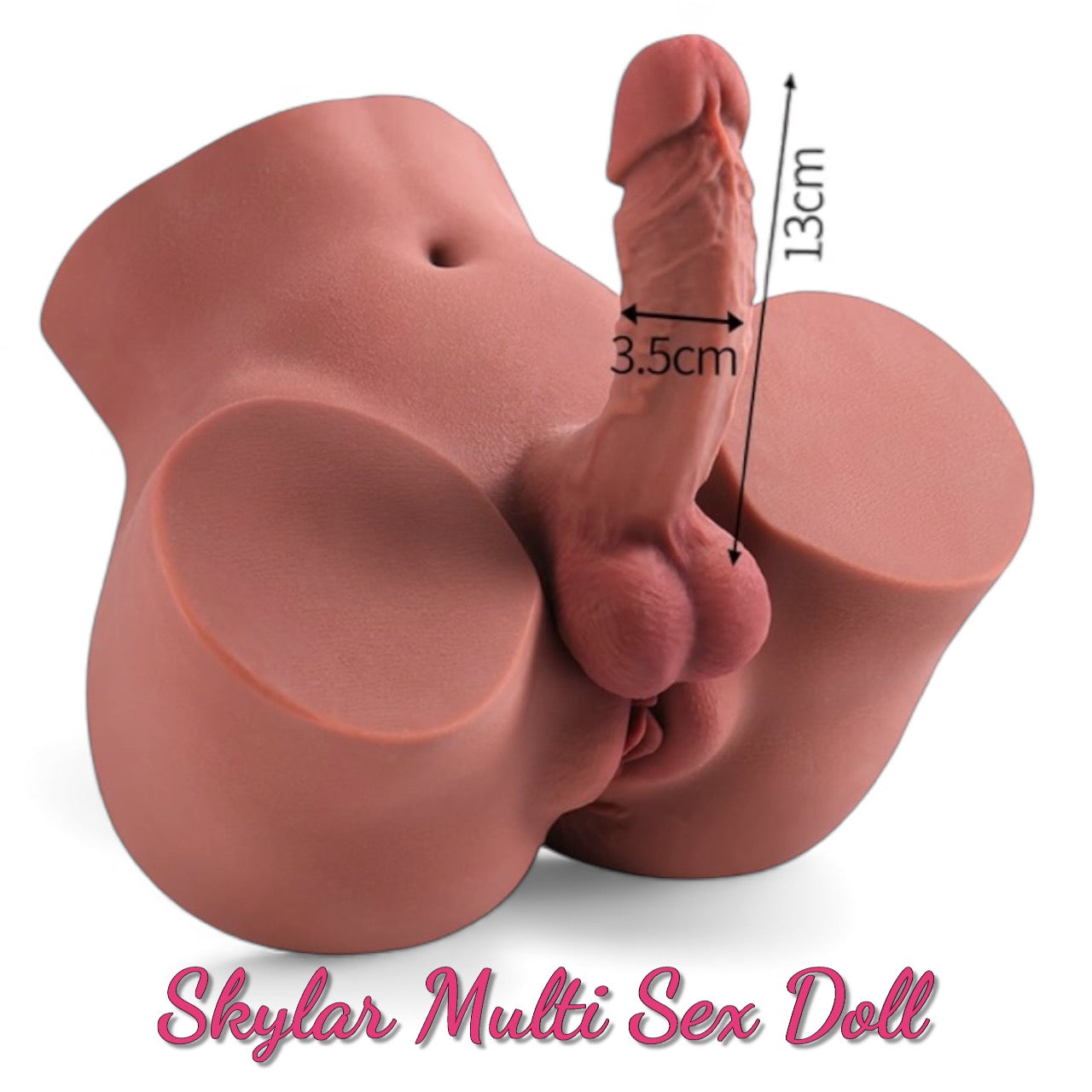 Mister Doll's Skylar - Premium Siliconen Shemale Masturbator - Realistische 3-in-1 Torso